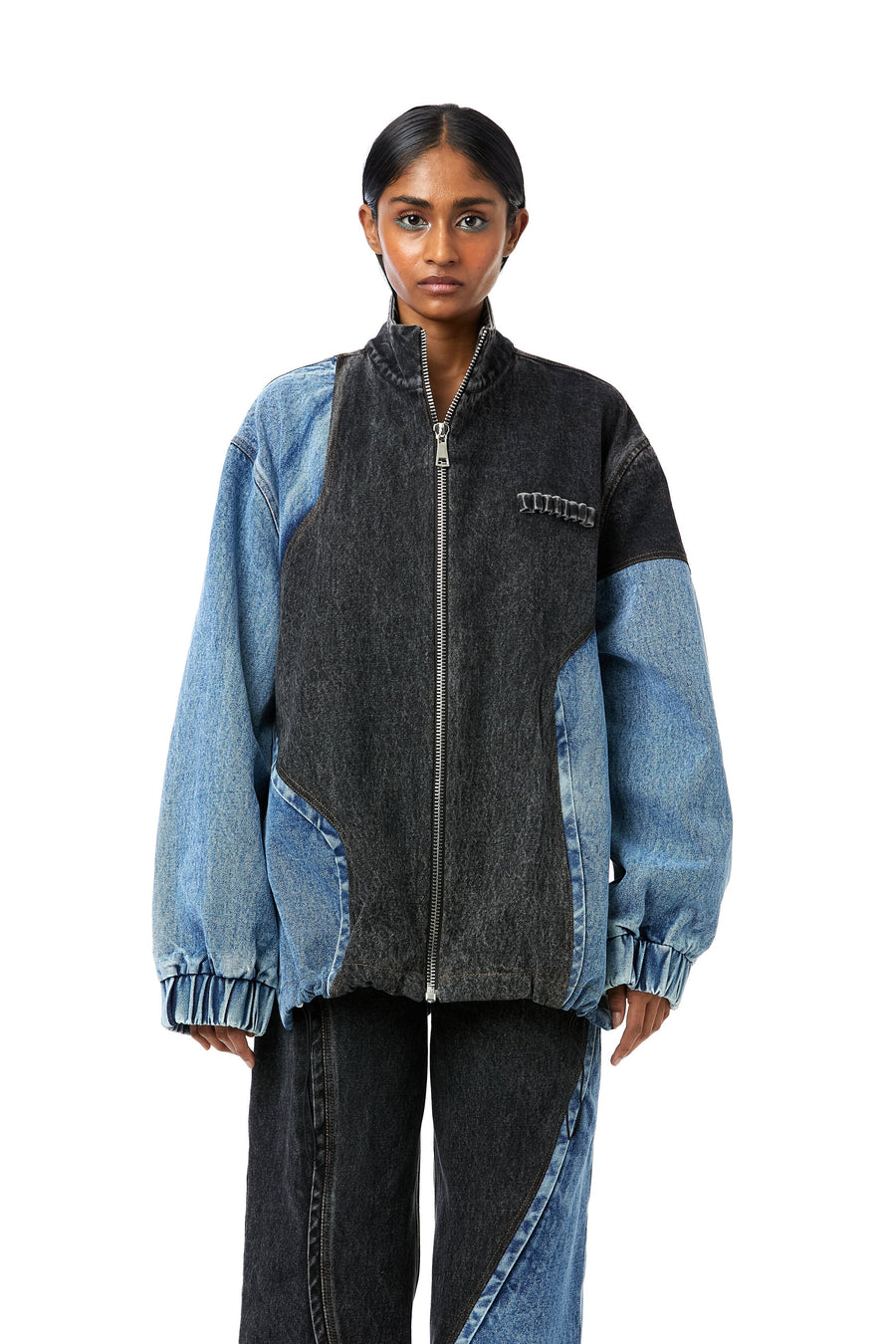 Full Sleeves Women Denim 2 colour jacket with print and ruf at Rs 350/piece  in Delhi